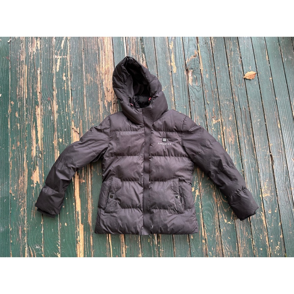 Venustas Mens Heated Puffer Jacket Black Hooded Winter Coat Size Small A 119
